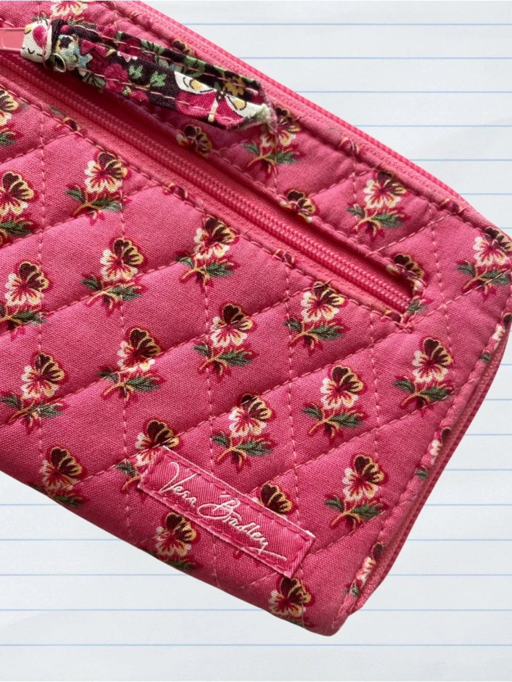 Vera Bradley Pink Pansy Wristlet Wallet - Picture 3 of 8